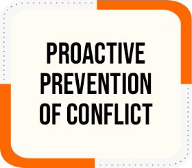 proactive prevention of conflict